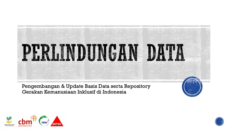 SEHATI Project's Initiative to Strengthen the LDR Sub-Cluster: Ensuring Data Protection for Inclusive Disaster Management
